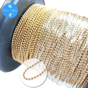 18K mạ vàng thời trang thép không gỉ Vòng cổ làm bóng chuỗi trong <span class=keywords><strong>Spool</strong></span> - Product Image 1