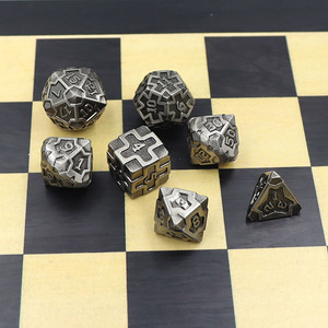 Jeu de dés métalliques, éléments en polyhémisphère, pour jeux de combat, 10 pièces, livraison gratuite en chine - Product Image 6