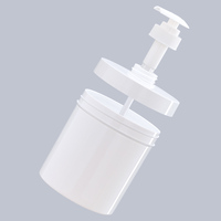 Bouteilles en plastique blanches vides de 350 g avec pompe, bouteilles de shampoing et d'après-shampoing en PP, contenants d'emballage pour lotion de bain et cosmétiques