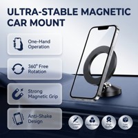 Support de téléphone magnétique pour tableau de bord de voiture Magsafe 2024, vente en gros d'usine, compatible universel avec iPhone 14 Pro Max, rotation à 360 degrés, 15W