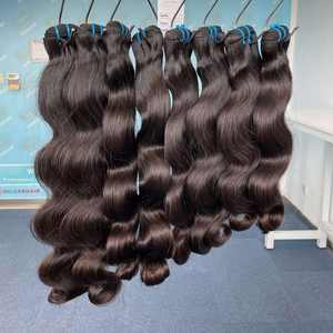 Prix de gros Bundles de vague de corps de cheveux humains 100% 12A Bundles de cheveux humains Extension de Bundles de cheveux humains bruts vietnamiens - Product Image 3