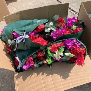 لوحات زيتية للحفلات, لوحات زيتية ثلاثية الأبعاد من الحرير ، زهور حمراء ، استوائية ، أوراق حائط ملفوفة على شكل زهرة ثلاثية الأبعاد ، زينة لحفلات الزفاف ، زهور حمراء ، زينة للحفلات - Product Image 2