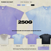 T-shirt graphique vintage lavé de marque de luxe, impression personnalisée, style streetwear, coupe ample et courte, t-shirt vierge pour homme