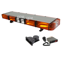 Sirène étanche DC12V 24V avec haut-parleur, barre lumineuse d'avertissement LED rouge, bleue et verte pour ambulance