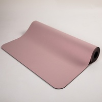 Tapis de yoga en caoutchouc naturel PU mat antidérapant, élargi 183 cm, épaisseur 5 mm, avec lignes de guidage postural pour hommes, femmes, usage domestique, danse et sport