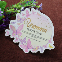 Tarjeta de Invitación Creativa con Diseño de Mariposas para Boda, Cumpleaños, Quinceañera, Impresión a Color