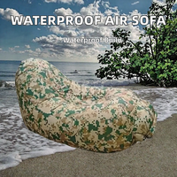 Canapé gonflable moderne imperméable, chaise portable avec sacs de compression pour le camping, la plage et l'extérieur