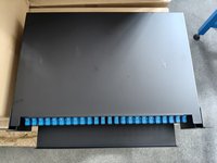 Panel Patch ODF 48 Core dengan 12 Konektor SC Simplex untuk FTTH dan Pengatur Serat 5G
