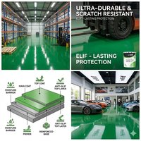 Peinture d'étanchéité époxy aqueuse pour sols, revêtement liquide pour usage industriel avec application au pinceau