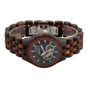 Reloj de Cuarzo Deportivo de Lujo de Primera Marca para Hombre, Movimiento Hangzhou, Resistente al Agua 3 ATM, Relojes Mecánicos de Madera - Product Image 3