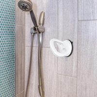 Barres d'appui pour baignoire et toilettes, poignées de douche antidérapantes à ventouse pour personnes âgées, sécurité dans la salle de bain - Léger, ABS+PVC, blanc, portable