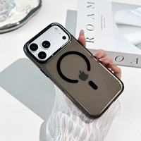 Coque de téléphone portable antichoc de luxe en PC avec diamants, design brillant pour objectif, compatible iPhone 18 17 Pro Max 16 Plus