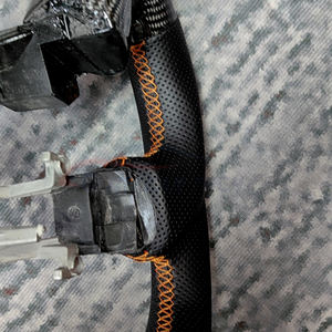 <span class=keywords><strong>Volant</strong></span> en fibre de carbone avec trous pour palettes, en suède, avec LED et indicateur de régime pour Mercedes B-enz Slk55 AMG <span class=keywords><strong>R171</strong></span> <span class=keywords><strong>SLK</strong></span> Slk350 - Product Image 4