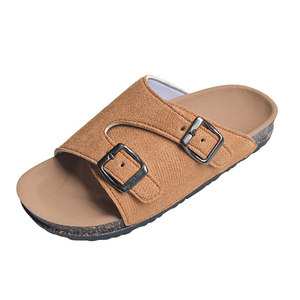 Sandales plates d'été pour femmes, légères, antidérapantes, pantoufles d'extérieur confortables en daim pour la plage - Product Image 5