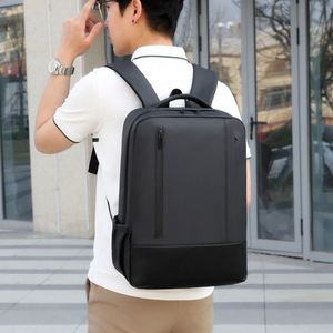 Custom Large Capacity Men's <b>College</b>/School <b>Backpack</b> New Design PU Waterproof Zipper Closure Polyester for Business Travel Laptop - Product Image 6