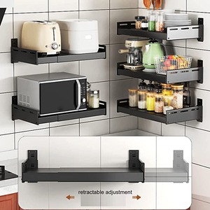 JH-Mech Giá Đỡ Lò Vi Sóng Giá Treo Giá Sắp Xếp Lưu Trữ Kệ Gắn Tường Lò Vi Sóng Một Lớp - Product Image 4