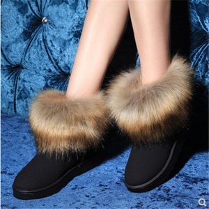 รองเท้าบูทขนปุยแรคคูนสำหรับผู้หญิงแฟชั่นฤดูหนาว - Product Image 6