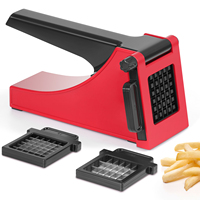Bpa Gratis Handleiding Food Chopper Metalen Frietjes Cutter Voor Chips Fruitsalade Dicer Groente Ui Chopper Voor Aardappelsalade