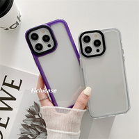 Couverture mobile en acrylique dur d'impact antichoc Lichicase pour coque de téléphone transparente Realme C53 C55
