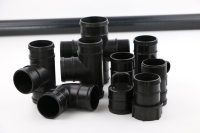 Raccord flexible en PVC avec colliers de serrage en caoutchouc pour tuyau de drainage, réparation de tuyau, système d'irrigation
