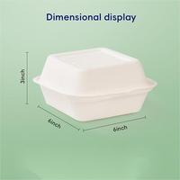 Cajas de Hamburguesas de Lujo de Doble Capa, Papel Kraft con Revestimiento de Aluminio para Restaurantes Gourmet, Caja para Hamburguesas, Caja Marrón