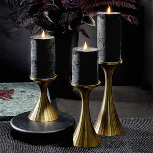 เชิงเทียนอะลูมิเนียมตกแต่งดีไซน์หรูหรา สีทองเหลืองโบราณ สำหรับตกแต่งงานแต่งงาน ดีไซน์ล่าสุด สำหรับเทียนทีไลท์ - Product Image 5