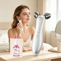 Kit de Soins Hydratants pour la Peau avec Rouleau Masseur Facial Électrique 3D Personnalisé TX-PDRN, Ampoule Sérum Liftant, Raffermissant, Sculptant et Éclatant
