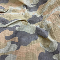 Tissu en crêpe tissé imperméable et respirant, léger, à séchage rapide, durable, imprimé camouflage numérique, taffetas de nylon 40D pour garçons