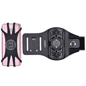 Nuovo Design alla <span class=keywords><strong>Moda</strong></span>, Bracciale Sportivo Universale in Silicone, Supporto per Telefono Staccabile con Rotazione a 360 Gradi, Antiurto e Impermeabile, Logo Personalizzabile - Product Image 4