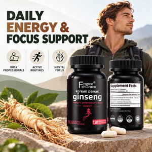 Suplemento Herbal Shecome de Ginseng Panax 10650mg, Cápsulas de Ginseng Vegetal de Extra Fuerza para Energía y Apoyo Inmunológico - Product Image 2