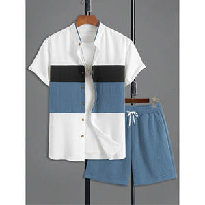 <span class=keywords><strong>Conjunto</strong></span> de camisa de vacaciones Hawaiana para <span class=keywords><strong>hombre</strong></span> de sublimación con diseños de impresión únicos pedidos mixtos aceptados Proveedor Dropshipping - Product Image 1