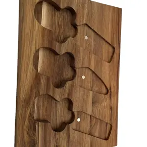 Placa de blocos de corte de mármore, venda por atacado personalizada popular madeira de acácia e mármore combinação de mármore