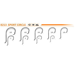 Hameçons simples en acier à haute teneur en carbone 7384 SPORT CIRCLE Eagle Claw Point pour la pêche en rivière et en lac, couleur <span class=keywords><strong>BLN</strong></span> 6 # ~10/0 # - Product Image 5