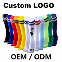 Chaussettes de compression anti-bactériennes sublimées personnalisées, respirantes, pour l'entraînement au football, en Spandex/Coton, kit de vêtements de sport d'équipe