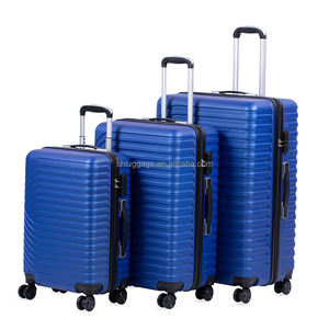 Ensemble de bagages personnalisé OEM 3 pièces, ensemble de valises de voyage en ABS, ensemble de valises de voyage à coque rigide avec roulettes universelles - Product Image 4