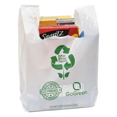 Sacchetto della spesa in plastica organica compostabile compostabile biodegradabile personalizzato bio packaging biodegradabile