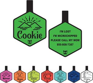 Hochwertige Silikon Coller verstellbare Gravur QR Cord Metall NFC Pet Tag - Product Image 2