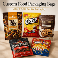 Sacs d'emballage alimentaire personnalisés pour snacks, noix, chips, biscuits – OEM, ODM, vente en gros, haute barrière, directement de l'usine