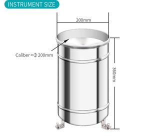 <span class=keywords><strong>Pluviomètre</strong></span> à godet basculant Capteur de pluie Mécanique RS485 Acier inoxydable 304 Haute précision pour station météorologique Agriculture - Product Image 3