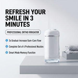 Hydropulseur dentaire portable de haute qualité pour le nettoyage des dents et les soins bucco-dentaires, mini hydropulseur rechargeable sans fil pour les voyages - Product Image 3