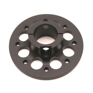 Usine certifiée ISO Usinage CNC personnalisé de haute précision Fraisage Tournage Base de fixation en aluminium anodisé clair - Product Image 6