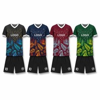 Ensemble d'uniformes de football personnalisés EURO Club Tropical Fern 26/27, tissu polyester à séchage rapide, kit de maillot de football OEM