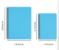 Carnets à spirale A5 en gros avec couverture souple pour le bureau et les étudiants, conception à spirale, 60 feuilles