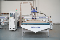 Router CNC de Disco ATC con Cabezal de Taladrado de Hilera de Carga/Descarga Automática, Motor y Bomba para Procesamiento de Paneles/Muebles
