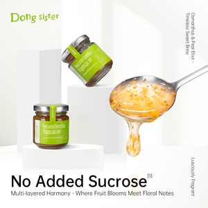 OEM ODM ingredienti Bubble Tea biscotti marmellata di frutta dessert gelato 120G marmellata di osmanto limone pera - Product Image 2