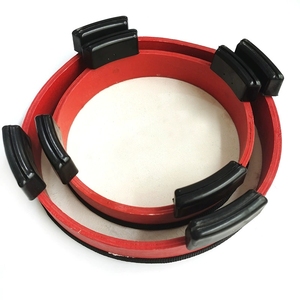 Wholesale Red Painted Floor Hand <b>Drum</b> With Anti-slip Support Feet And Sheepskin Drumhead For Children Performance - Product Image 5
