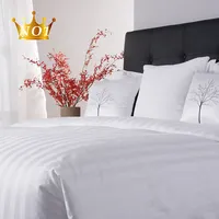 Satin Stripe Bedding Sheet Set, Luxury Hotel Designs