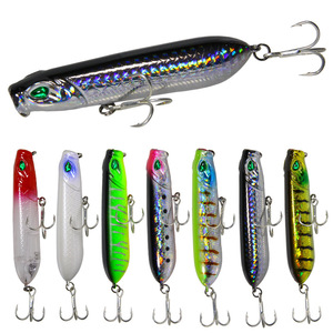Esca Artificiale da Pesca Pencil Galleggiante Long Trolling 12.5g/18g Esca Popper Topwater Galleggiante per Persico <span class=keywords><strong>Trota</strong></span> Carpa - Product Image 1