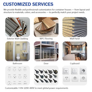 Rumah Kontainer Struktur Baja Tahan Air Casas Prefabricadas Rumah Kontainer 2 Kamar Tidur yang Dapat Dilepas untuk Penggunaan Sementara - Product Image 4