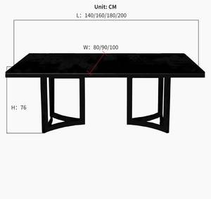 Juego de Comedor de Alta Calidad, Lujo Ligero Moderno, Acero Inoxidable Dorado para Restaurante y Cocina con Mesa de Mármol para <span class=keywords><strong>6</strong></span> Personas - Product Image 6